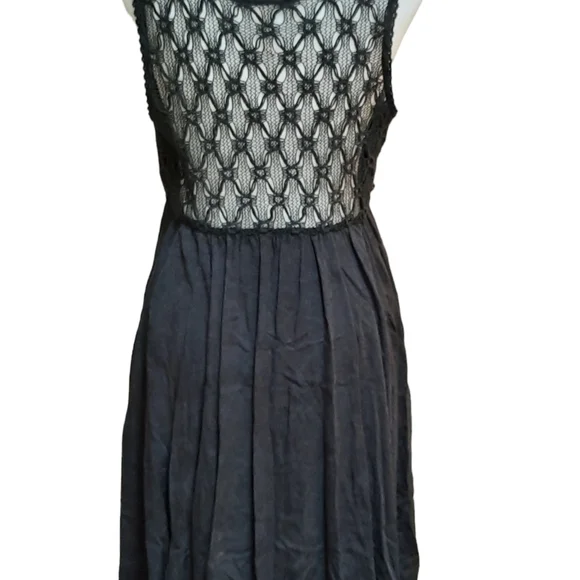 Free People Black Crochet Boho Dresz - Picture 3 of 5